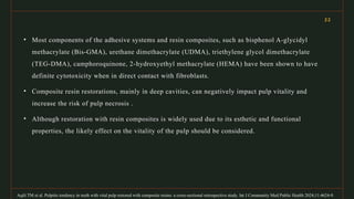 pulpal response to various restorative materials.pptx