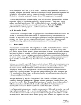 CALCULATION TOOLS FOR ESTIMATING GREENHOUSE GAS EMISSIONS FROM PULP AND ...