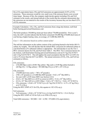 CALCULATION TOOLS FOR ESTIMATING GREENHOUSE GAS EMISSIONS FROM PULP AND ...