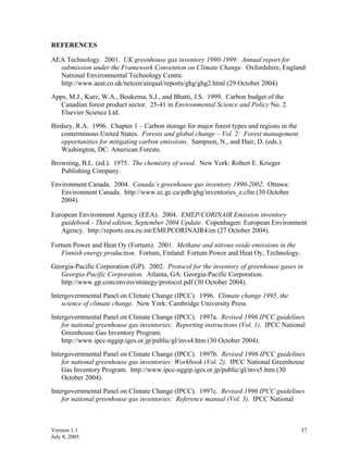 CALCULATION TOOLS FOR ESTIMATING GREENHOUSE GAS EMISSIONS FROM PULP AND ...