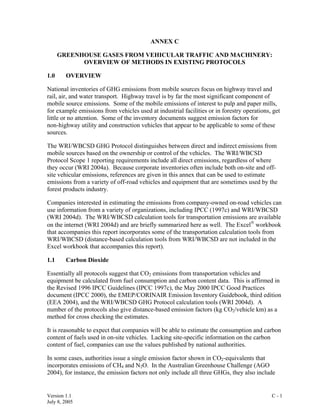 CALCULATION TOOLS FOR ESTIMATING GREENHOUSE GAS EMISSIONS FROM PULP AND ...