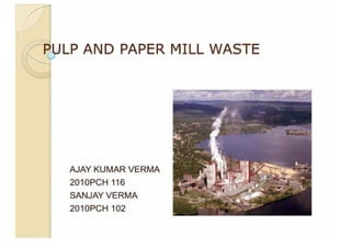 Pulp And Paper Mill Waste