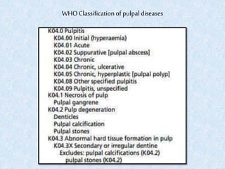Pulpal Classification Pulp and periapical pathologies | PPTX