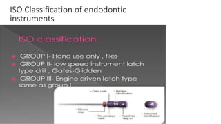 ISO Classification of endodontic
instruments
 