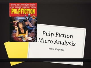Pulp Fiction poster: a genre-defining image