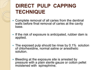 Pulp irritants and pulpal response to irritants | PPTX