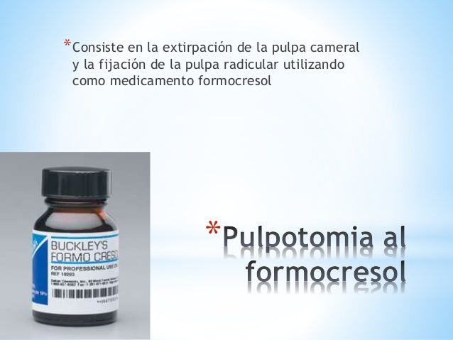 Pulpotomia y pulpectomia