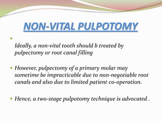 .2.EASLICK’S PARAFORMALDEHYDE FORMULA:*paraformaldehyde 1 gm                           *procaine base 0.03 gm                           *powdered asbestos 0.05 gm                           *petroleum jelly 125 gm                           *carimine to colour3.PARAFORM DEVITALIZING PASTE:                             *paraformaldehyde 1gm                           *lignocaine 0.06 gm                           *propylene glycol 0.05 ml                           *carbowax 1500 1.30 gm                           *carmine to colour