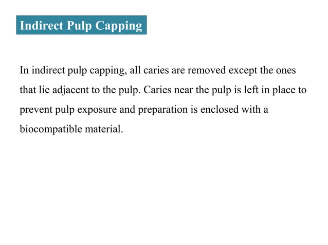 Pulp protection | PPT