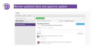 Review updated data and approve update