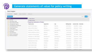 Generate statements of value for policy writing