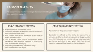 PULP TESTING & DIAGNOSTICS.pdf pulp testing | PDF