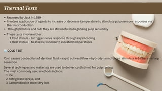 Pulp Temperature PULP TESTING & DIAGNOSTICS.pdf pulp testing | PDF