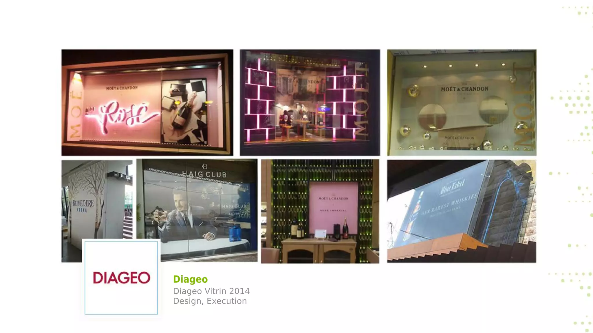 Diageo
Diageo Vitrin 2014
Design, Execution
 
