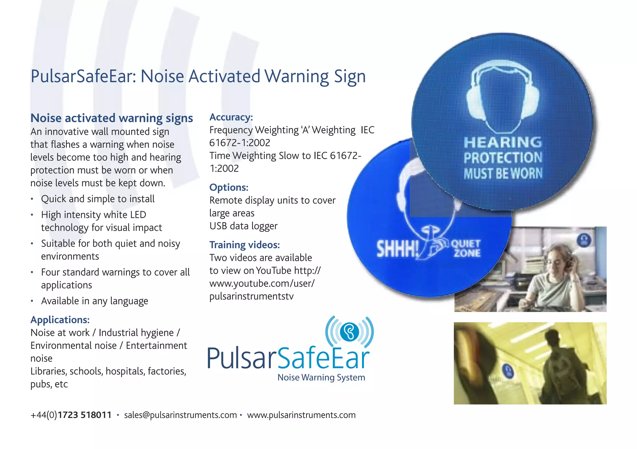 Pulsar Instruments - Occupational Noise Measurement | PDF