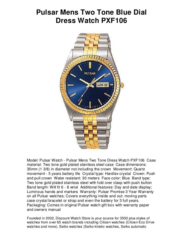 two tone dress watch