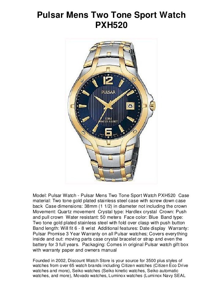 pulsar men's watches prices