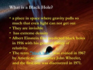 Pulsars and black hole