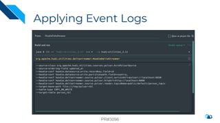 Applying Event Logs
PR#3096
 