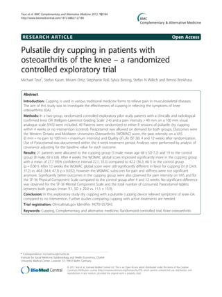 Pulsatile dry cupping in patients with | PDF