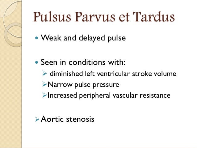 Pulse Abnormal Findings