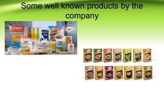 Some well known products by the
company
 