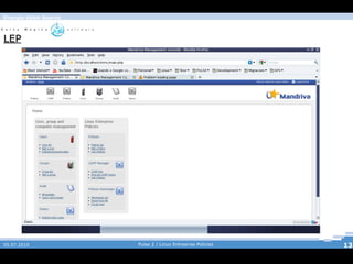 Baseado na framework MMC(Mandriva Management Console) da mandriva; 
