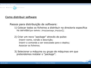 Funcionalidades e Arquitectura; 