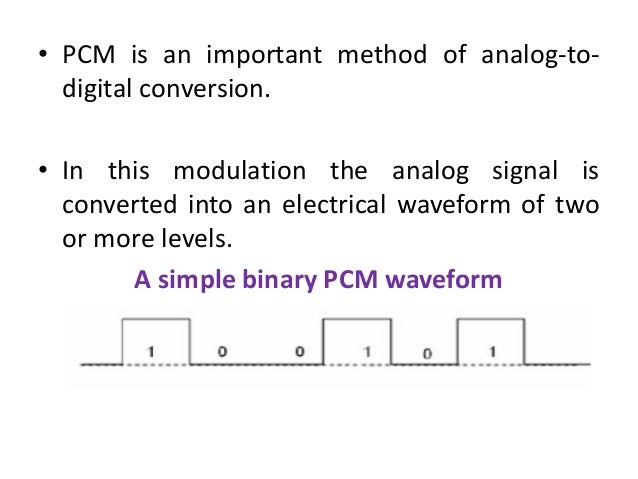 Pulse code modulation