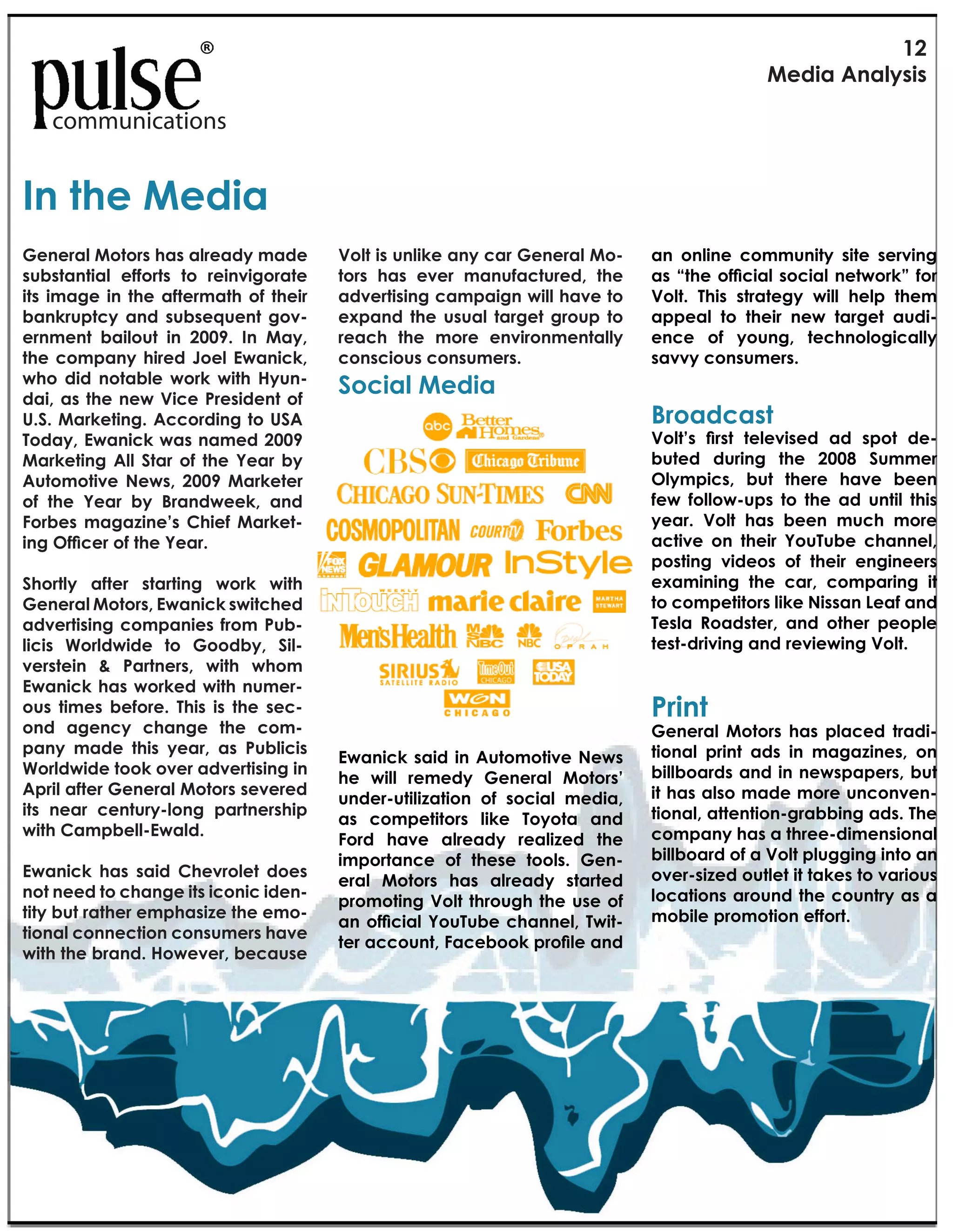 !K
                                                                                                      >15+'"G('3),+,

    communications


N("-01">15+'
=1(1.'3">$-$.,"0',"'3.1'5)"%'51"             X$3-"+,"8(3+I1"'()"<'."=1(1.'3">$9       '(" $(3+(1" <$%%8(+-)" ,+-1" ,1.2+(;"
,84,-'(-+'3" 177$.-," -$" .1+(2+;$.'-1"      -$.," 0'," 121." %'(87'<-8.15D" -01"     28'^()!'#/0"*2<'8#"*2<'$!(=#+F_'/#+'
+-," +%';1" +(" -01" '7-1.%'-0" $7" -01+."   '521.-+,+(;"<'%&'+;("6+33"0'21"-$"       X$3-?" /0+," ,-.'-1;)" 6+33" 013&" -01%"
4'(I.8&-<)" '(5" ,84,1J81(-" ;$29            1Y&'(5" -01" 8,8'3" -'.;1-" ;.$8&" -$"   '&&1'3" -$" -01+." (16" -'.;1-" '85+9
1.(%1(-" 4'+3$8-" +(" KEE:?" N(" >')D"       .1'<0" -01" %$.1" 1(2+.$(%1(-'33)"       1(<1" $7" )$8(;D" -1<0($3$;+<'33)"
-01" <$%&'()" 0+.15" W$13" `6'(+<ID"         <$(,<+$8,"<$(,8%1.,?                     ,'22)"<$(,8%1.,?
60$" 5+5" ($-'431" 6$.I" 6+-0" *)8(9
5'+D" '," -01" (16" X+<1" M.1,+51(-" $7"
                                             B$<+'3">15+'
[?B?">'.I1-+(;?"G<<$.5+(;"-$"[BG"                                                     H.$'5<',-
/$5')D"`6'(+<I"6',"('%15"KEE:"                                                        M#<(N8' 0+8(' (!<!B*8!1' 21' 83#(' 1!9
>'.I1-+(;" G33" B-'." $7" -01" ^1'." 4)"                                              48-15" 58.+(;" -01" KEEF" B8%%1."
G8-$%$-+21" a16,D" KEE:" >'.I1-1."                                                    L3)%&+<,D" 48-" -01.1" 0'21" 411("
$7" -01" ^1'." 4)" H.'(5611ID" '(5"                                                   716" 7$33$698&," -$" -01" '5" 8(-+3" -0+,"
V$.41," %';'+(1Z," #0+17" >'.I1-9                                                    )1'.?" X$3-" 0'," 411(" %8<0" %$.1"
*$-'`/0"!+'#/'()!'g!2+4                                                               '<-+21" $(" -01+." ^$8/841" <0'((13D"
                                                                                      &$,-+(;" 2+51$," $7" -01+." 1(;+(11.,"
B0$.-3)" '7-1." ,-'.-+(;" 6$.I" 6+-0"                                                 1Y'%+(+(;" -01" <'.D" <$%&'.+(;" +-"
=1(1.'3">$-$.,D"`6'(+<I",6+-<015"                                                     -$"<$%&1-+-$.,"3+I1"a+,,'("_1'7"'(5"
'521.-+,+(;" <$%&'(+1," 7.$%" M849                                                    /1,3'" f$'5,-1.D" '(5" $-01." &1$&31"
3+<+," @$.356+51" -$" =$$54)D" B+39                                                   -1,-95.+2+(;"'(5".12+16+(;"X$3-?
21.,-1+(" p" M'.-(1.,D" 6+-0" 60$%"
`6'(+<I" 0'," 6$.I15" 6+-0"(8%1.9
$8," -+%1," 417$.1?" /0+," +," -01" ,1<9                                              M.+(-
$(5" ';1(<)" <0'(;1" -01" <$%9                                                        =1(1.'3" >$-$.," 0'," &3'<15" -.'5+9
&'()" %'51" -0+," )1'.D" '," M843+<+,"                                                -+$('3" &.+(-" '5," +(" %';'+(1,D" $("
                                             `6'(+<I" ,'+5" +(" G8-$%$-+21" a16,"
@$.356+51"-$$I"$21."'521.-+,+(;"+("                                                   4+334$'.5,"'(5"+("(16,&'&1.,D"48-"
                                             01" 6+33" .1%15)" =1(1.'3" >$-$.,Z"
G&.+3"'7-1."=1(1.'3">$-$.,",121.15"                                                   +-"0',"'3,$"%'51"%$.1"8(<$(21(9
                                             8(51.98-+3+'-+$(" $7" ,$<+'3" %15+'D"
+-," (1'." <1(-8.)93$(;" &'.-(1.,0+&"                                                 -+$('3D"'--1(-+$(9;.'44+(;"'5,?"/01"
                                             '," <$%&1-+-$.," 3+I1" /$)$-'" '(5"
6+-0"#'%&41339`6'35?                                                                  <$%&'()"0',"'"-0.1195+%1(,+$('3"
                                             V$.5" 0'21" '3.1'5)" .1'3+15" -01"
                                             +%&$.-'(<1" $7" -01,1" -$$3,?" =1(9      4+334$'.5"$7"'"X$3-"&38;;+(;"+(-$"'("
`6'(+<I" 0'," ,'+5" #012.$31-" 5$1,"                                                  $21.9,+15"$8-31-"+-"-'I1,"-$"2'.+$8,"
                                             1.'3" >$-$.," 0'," '3.1'5)" ,-'.-15"
($-"(115"-$"<0'(;1"+-,"+<$(+<"+51(9                                                   3$<'-+$(,"'.$8(5"-01"<$8(-.)"',"'"
                                             &.$%$-+(;"X$3-"-0.$8;0"-01"8,1"$7"
-+-)"48-".'-01."1%&0',+1"-01"1%$9                                                    %$4+31"&.$%$-+$("177$.-?
                                             2$' #/0"*2<' g#7C7,!' ")2$$!<.' C=*(9
-+$('3"<$((1<-+$("<$(,8%1.,"0'21"
                                             (!+'2""#7$(.'T2"!,##F'3+#0<!'2$1'
6+-0"-01"4.'(5?"*$6121.D"41<'8,1"
 