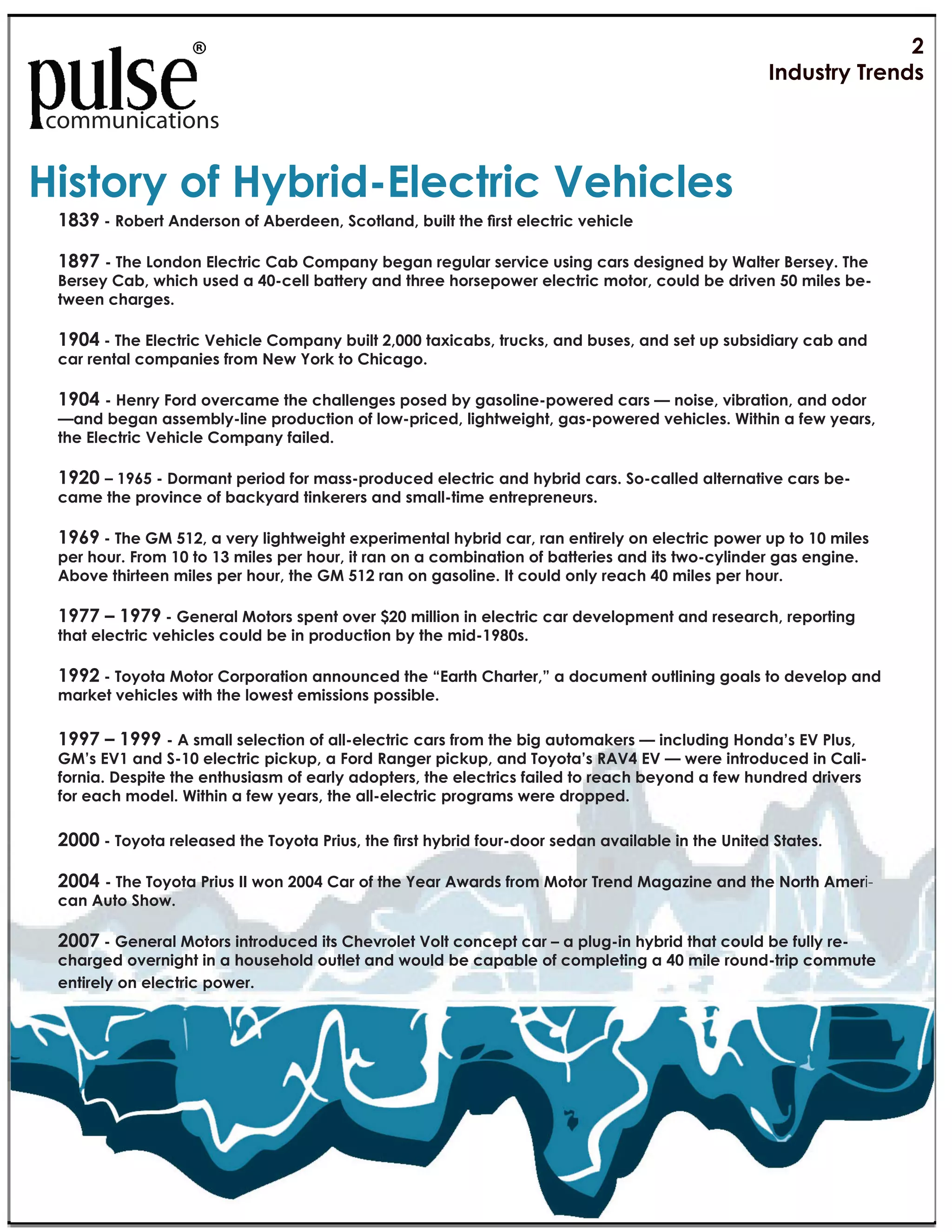 K
                                                                                                  N(58,-.)"/.1(5,

communications

*+,-$.)"$7"*)4.+59`31<-.+<"X10+<31,
 !FT:'>'?#,!+('@$1!+8#$'#/'@,!+1!!$.'A"#(<2$1.',7*<('()!'0+8('!<!"(+*"'B!)*"<!

 !F:P"9"/01"_$(5$("`31<-.+<"#'4"#$%&'()"41;'(".1;83'.",1.2+<1"8,+(;"<'.,"51,+;(15"4)"@'3-1."H1.,1)?"/01"
 H1.,1)"#'4D"60+<0"8,15"'"QE9<133"4'--1.)"'(5"-0.11"0$.,1&$61."131<-.+<"%$-$.D"<$835"41"5.+21("RE"%+31,"419
 -611("<0'.;1,?

 !:EQ"9"/01"`31<-.+<"X10+<31"#$%&'()"48+3-"KDEEE"-'Y+<'4,D"-.8<I,D"'(5"48,1,D"'(5",1-"8&",84,+5+'.)"<'4"'(5"
 <'.".1(-'3"<$%&'(+1,"7.$%"a16"^$.I"-$"#0+<';$?"

 !:EQ"9"*1(.)"V$.5"$21.<'%1"-01"<0'331(;1,"&$,15"4)";',$3+(19&$61.15"<'.,"b"($+,1D"2+4.'-+$(D"'(5"$5$."
 b'(5"41;'("',,1%43)93+(1"&.$58<-+$("$7"3$69&.+<15D"3+;0-61+;0-D";',9&$61.15"210+<31,?"@+-0+("'"716")1'.,D"
 -01"`31<-.+<"X10+<31"#$%&'()"7'+315?

 !:KE"c"!:CR"9"A$.%'(-"&1.+$5"7$."%',,9&.$58<15"131<-.+<"'(5"0)4.+5"<'.,?"B$9<'3315"'3-1.('-+21"<'.,"419
 <'%1"-01"&.$2+(<1"$7"4'<I)'.5"-+(I1.1.,"'(5",%'339-+%1"1(-.1&.1(18.,?

 !:C:"9"/01"=>"R!KD"'"21.)"3+;0-61+;0-"1Y&1.+%1(-'3"0)4.+5"<'.D".'("1(-+.13)"$("131<-.+<"&$61."8&"-$"!E"%+31,"
 &1."0$8.?"V.$%"!E"-$"!T"%+31,"&1."0$8.D"+-".'("$("'"<$%4+('-+$("$7"4'--1.+1,"'(5"+-,"-6$9<)3+(51.";',"1(;+(1?"
 G4$21"-0+.-11("%+31,"&1."0$8.D"-01"=>"R!K".'("$(";',$3+(1?"N-"<$835"$(3)".1'<0"QE"%+31,"&1."0$8.?

 !:PP"c"!:P:"9"=1(1.'3">$-$.,",&1(-"$21."OKE"%+33+$("+("131<-.+<"<'."51213$&%1(-"'(5".1,1'.<0D".1&$.-+(;"
 -0'-"131<-.+<"210+<31,"<$835"41"+("&.$58<-+$("4)"-01"%+59!:FE,?

 !::K"9"/$)$-'">$-$."#$.&$.'-+$("'(($8(<15"-01"d`'.-0"#0'.-1.De"'"5$<8%1(-"$8-3+(+(;";$'3,"-$"51213$&"'(5"
 %'.I1-"210+<31,"6+-0"-01"3$61,-"1%+,,+$(,"&$,,+431?

 !::P"c"!:::"9"G",%'33",131<-+$("$7"'339131<-.+<"<'.,"7.$%"-01"4+;"'8-$%'I1.,"b"+(<385+(;"*$(5'Z,"`X"M38,D"
 =>Z,"`X!"'(5"B9!E"131<-.+<"&+<I8&D"'"V$.5"f'(;1."&+<I8&D"'(5"/$)$-'Z,"fGXQ"`X"b"61.1"+(-.$58<15"+("#'3+9
 7$.(+'?"A1,&+-1"-01"1(-08,+',%"$7"1'.3)"'5$&-1.,D"-01"131<-.+<,"7'+315"-$".1'<0"41)$(5"'"716"08(5.15"5.+21.,"
 7$."1'<0"%$513?"@+-0+("'"716")1'.,D"-01"'339131<-.+<"&.$;.'%,"61.1"5.$&&15?

 KEEE'>'C#&#(2'+!<!28!1'()!'C#&#(2'D+*78.'()!'0+8(')&,+*1'/#7+>1##+'8!12$'2B2*<2,<!'*$'()!'E$*(!1'A(2(!84'

 KEEQ"9"/01"/$)$-'"M.+8,"NN"6$("KEEQ"#'."$7"-01"^1'."G6'.5,"7.$%">$-$."/.1(5">';'+(1"'(5"-01"a$.-0"G%1.!"
 <'("G8-$"B0$6?

 KEEP"9"=1(1.'3">$-$.,"+(-.$58<15"+-,"#012.$31-"X$3-"<$(<1&-"<'."c"'"&38;9+("0)4.+5"-0'-"<$835"41"7833)".19
 <0'.;15"$21.(+;0-"+("'"0$8,10$35"$8-31-"'(5"6$835"41"<'&'431"$7"<$%&31-+(;"'"QE"%+31".$8(59-.+&"<$%%8-1"
 1(-+.13)"$("131<-.+<"&$61.?"
 