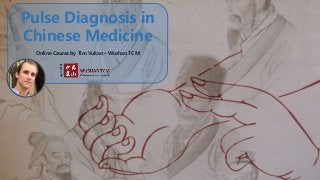 Pulse Diagnosis in
Chinese Medicine
Online Course by Tim Vukan – Wushan TCM
 
