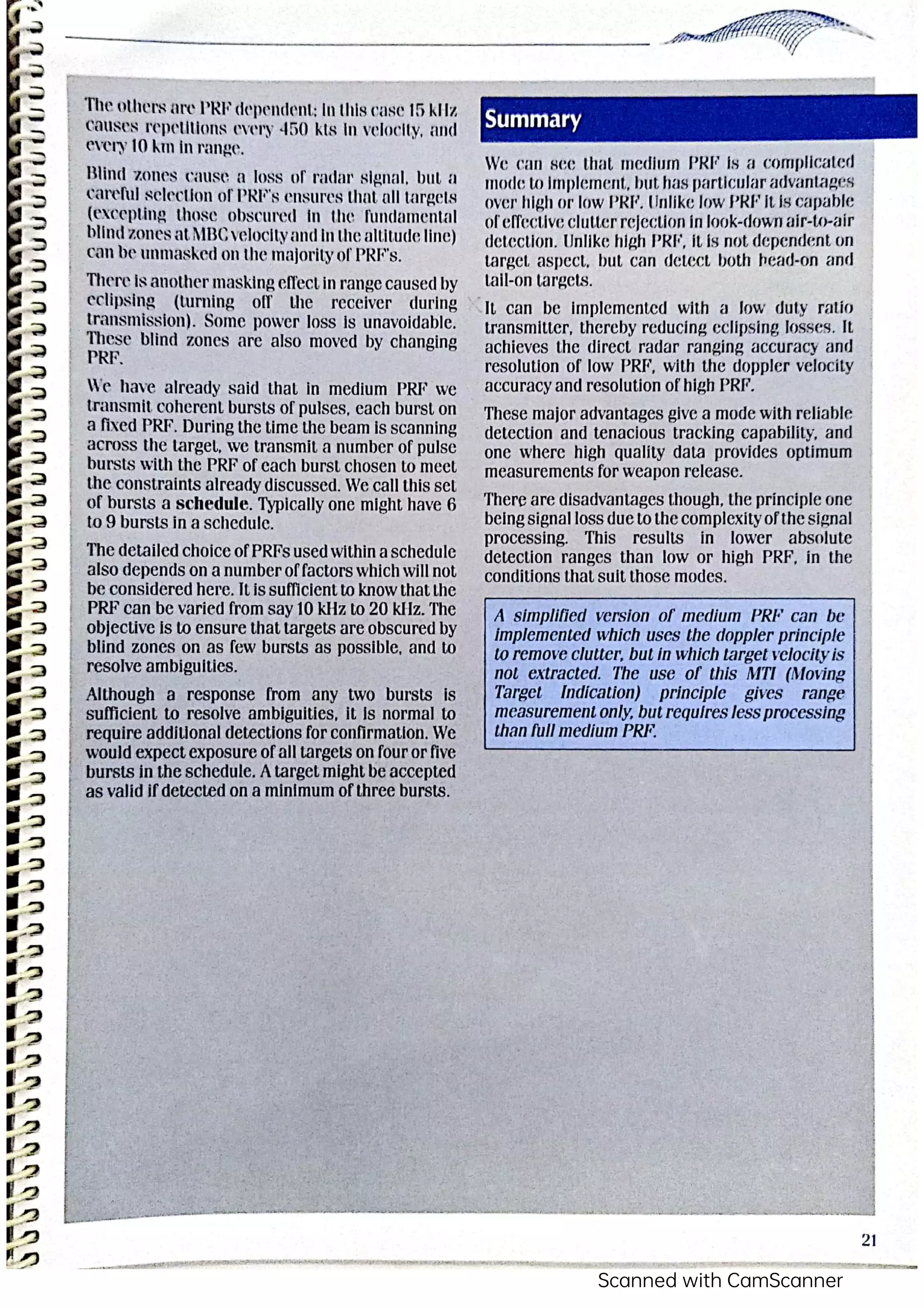 Pulse Doppler Airborne Radar