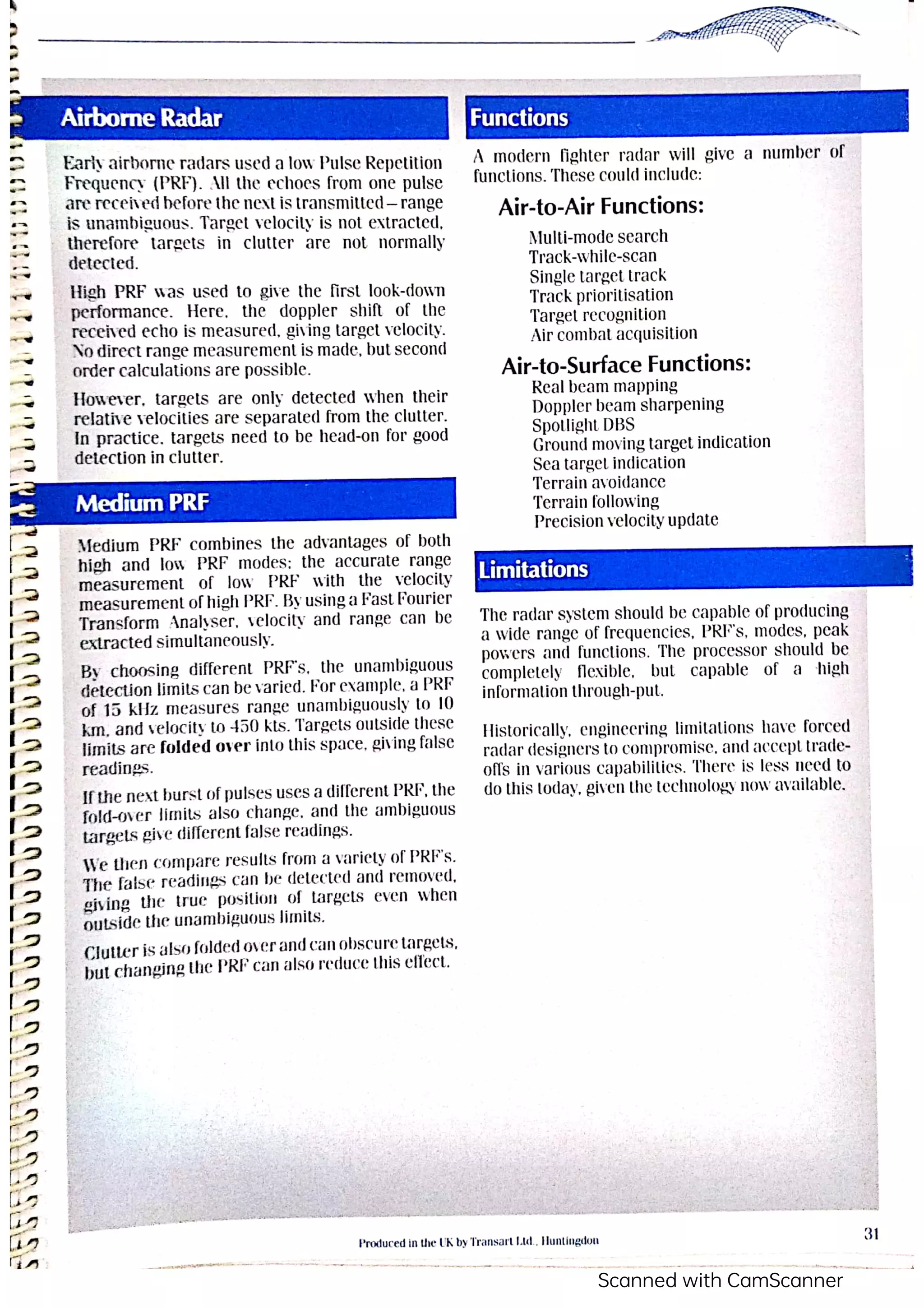 Pulse Doppler Airborne Radar