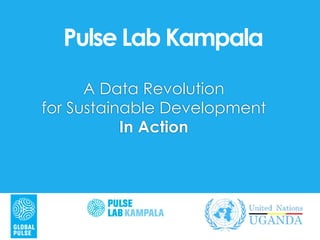 Pulse Lab Kampala
A Data Revolution
for Sustainable Development
In Action
 