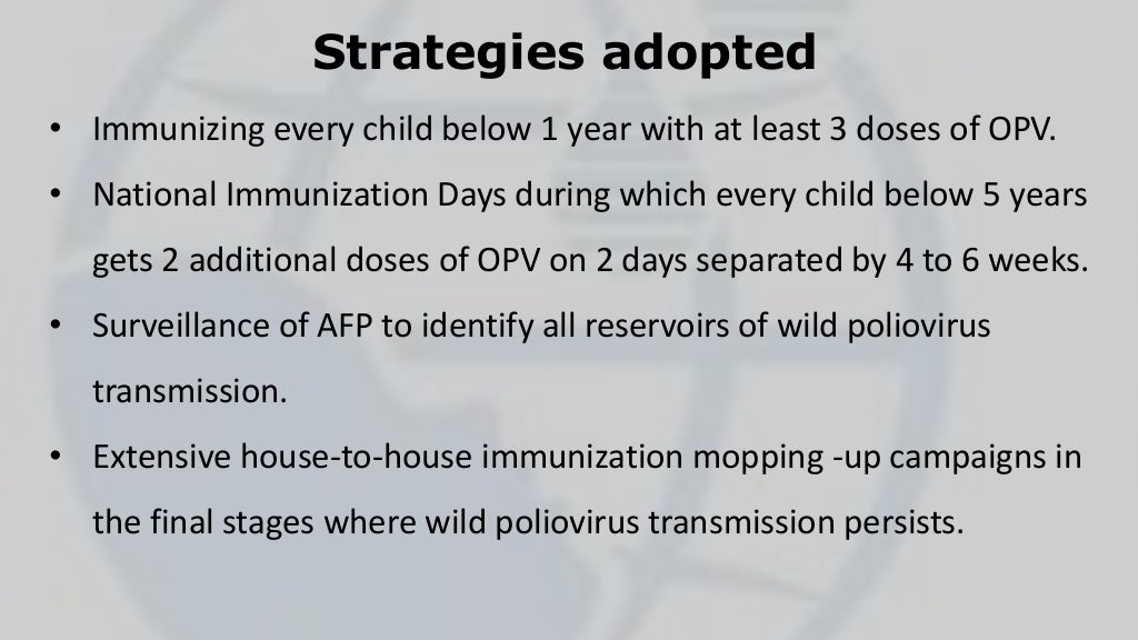 Pulse polio immunization campaign
