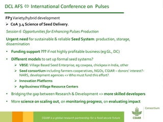 2016 International Conference on Pulses – Concluding remarks