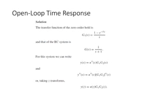 Open-Loop Time Response
 