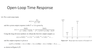 Open-Loop Time Response
 