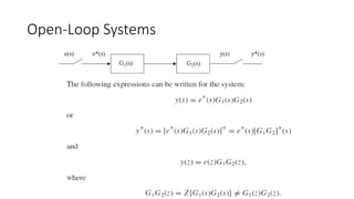 Open-Loop Systems
 