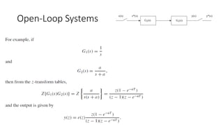 Open-Loop Systems
 