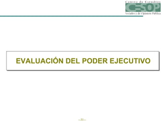 EVALUACIÓN DEL PODER EJECUTIVO 
