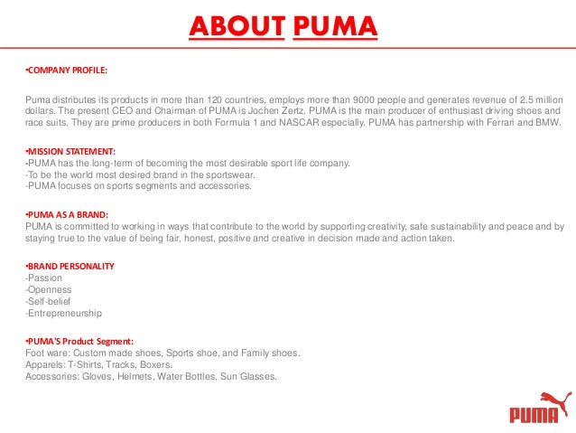puma company value