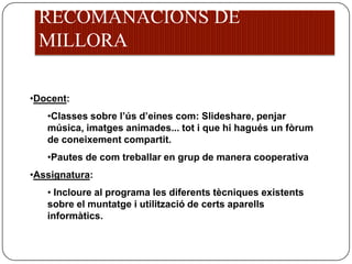 CONTINGUT TEMÀTIC COMPLEMENTARI