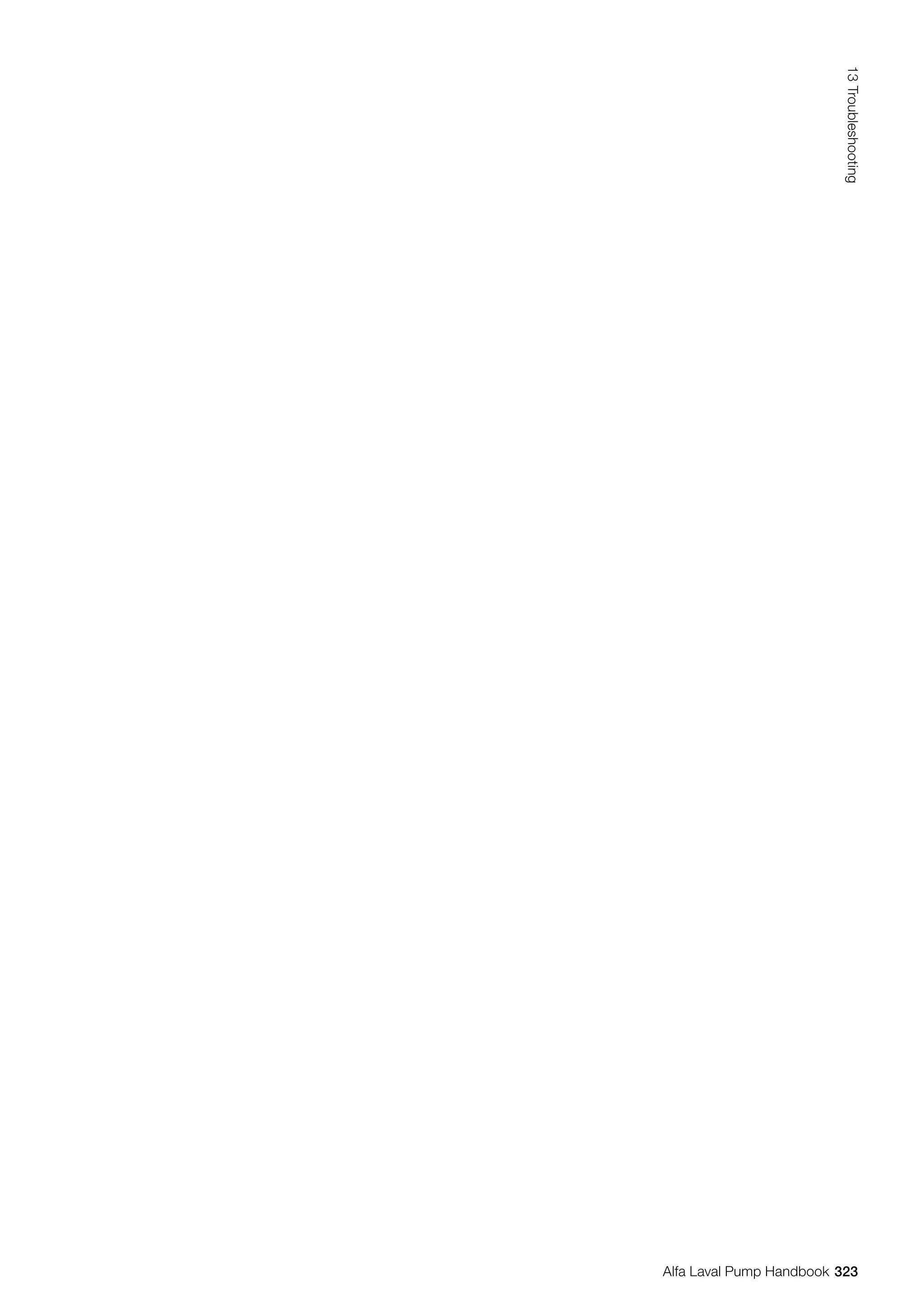 323
13
Troubleshooting
Alfa Laval Pump Handbook
 