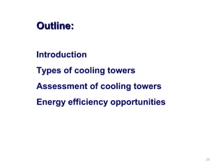 Pump and cooling tower energy performance | PPT