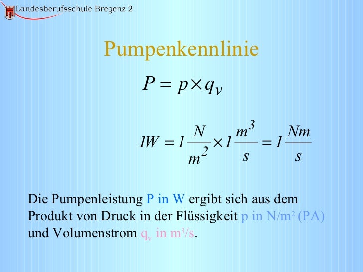 Pumpenkennlinie