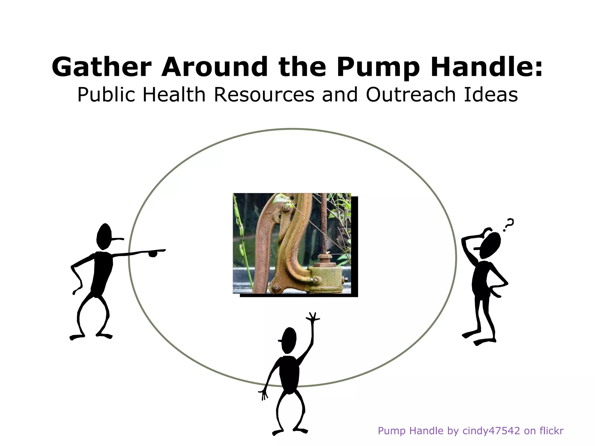 Isolated the source of an 1854 London cholera outbreak to water from the Broad Street pump AgendaWhat is public health?Key resourcesIdeas for Outreach