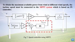Water pumping based on wind turbine generation system. | PPTX