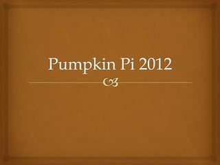 Pumpkin pi 2012